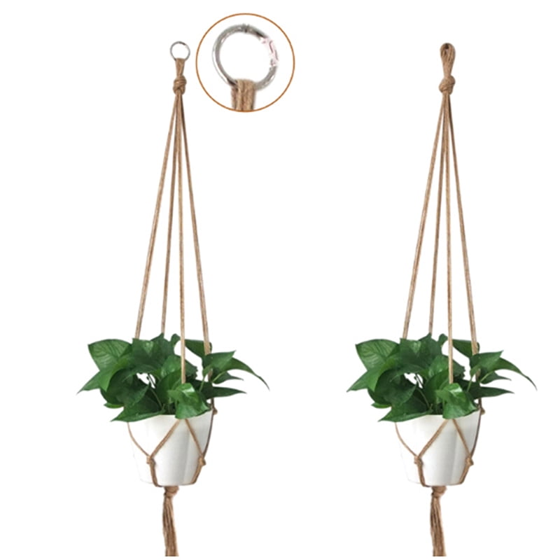 Pot holder macrame plant hanger hanging planter basket jute braided rope craf TB 