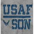 thumbnail image 2 of USAF Son United States Air Force Zip Hoodie Sweatshirt Men Brisco Brands L, 2 of 6