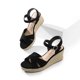 thumbnail image 5 of Sandalias con Cuña DREAM PAIRS SDPW2408W Plataforma Negra 7.5, 5 of 7