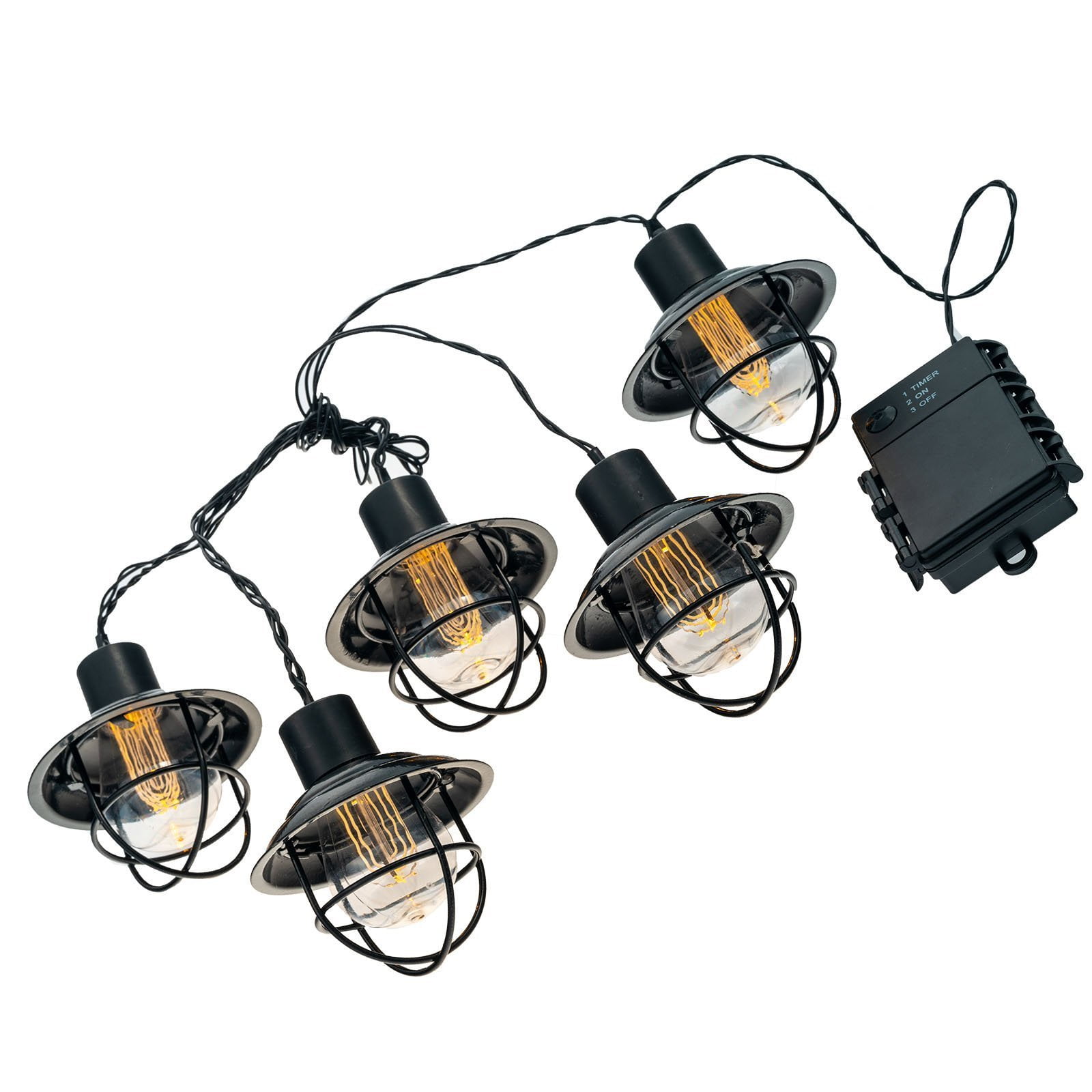 LitezAll LED Edison Bulb Pendant Lamp battery operated 150 hour Run Time 