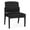Castillo Black, variant on Amherst Steel Reception Waiting Armless Guest Chair / Black Steel / Blue