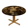 thumbnail image 3 of WYYP Lion Tall Grass Round Tablecloth Waterproof 100% Polyester Fiber White, 3 of 8