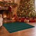 thumbnail image 5 of RUG ROBOT Buffalo Plaid Area Rug 2.3'x3.6', Washable Christmas Door Mat Indoor Outdoor Entrance Rug, Checkered Layering Rug for Kitchen Home Decor, Reversible Front Porch Rug, Green and Black, 5 of 10