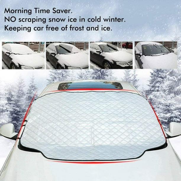 Windscreen Cover Snow- Car Windshield Cover- Frost Windscreen Cover- Magnet car  Windscreen Frost Cover- Car Windscreen Cover Winter- Front Window  Windshield Cover L-150x123CM 