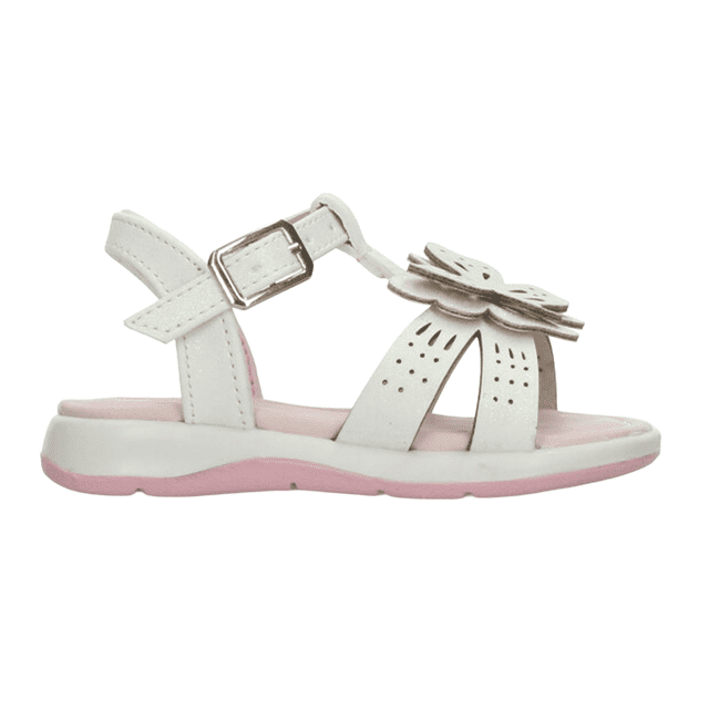 Sandalia Vavito Niña Blanco Mariposa Casual T12-15 blanco 13.5