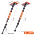 thumbnail image 3 of CARTTOU Portable Car Snow Removal Tools Multifunctional Telescopic Snow Shovel Detachable Practical Snow Brush for Car New, 3 of 8