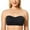 Black, variant on Women's Strapless Bra Minimizer Seamless Underwire Unlined Bandeau for Big Bust S