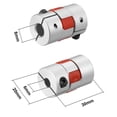 thumbnail image 2 of Unique Bargains Raccord d'Arbre 6mm à 8mm Alésage L30xD20 Joint Flexible pour Moteur Servo, 2 of 2