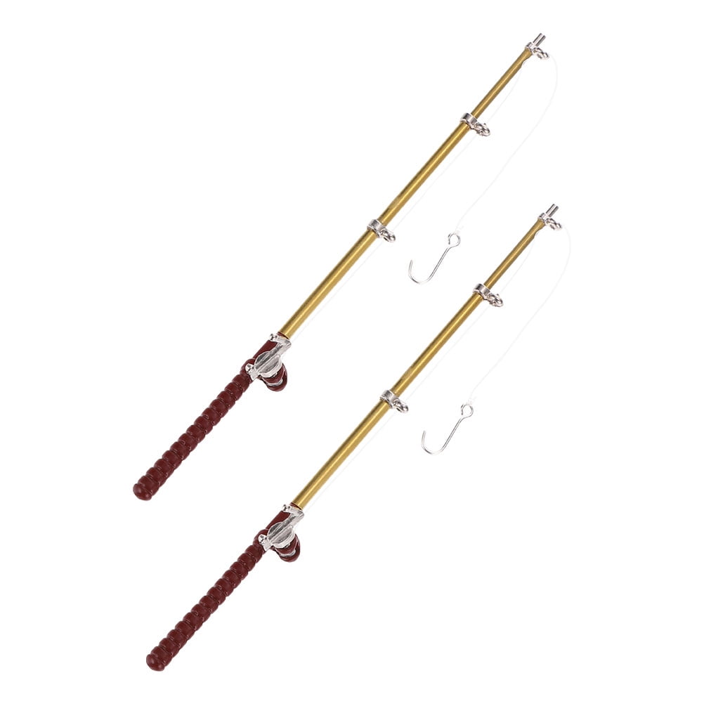 1 12 scale fishing pole Gold 1/12 Miniature Dollhouse Decoration Accessories, Miniature Fishing Pole, Dollhouse Accessories, Dollhouse Decor, Decorations : Toys & Games it is safe and durable Okuma Longitude 12' / Penn