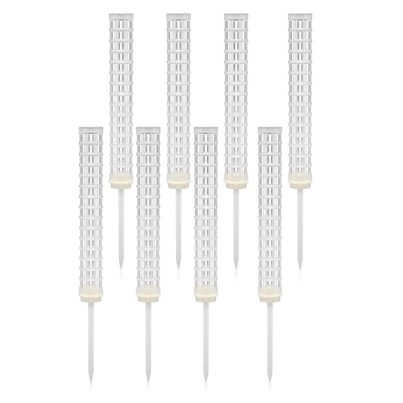 8 Pieces Moss Pole Coir Moss Pole Stick Stackable Plant Stakes Monstera Plant Support Plastic Sphagnum Moss Pole