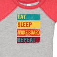 thumbnail image 4 of Inktastic Wakeboarding Eat Sleep Wakeboard Repeat Boys or Girls Baby Bodysuit, 4 of 5