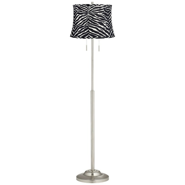 360 Lighting Modern Floor Lamp Thin, Zebra Print Floor Lamp