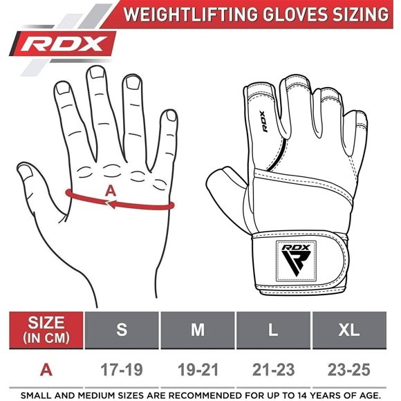 RDX Cow Hide Leather Gym Weight Lifting Gloves Training Fitness Exercise