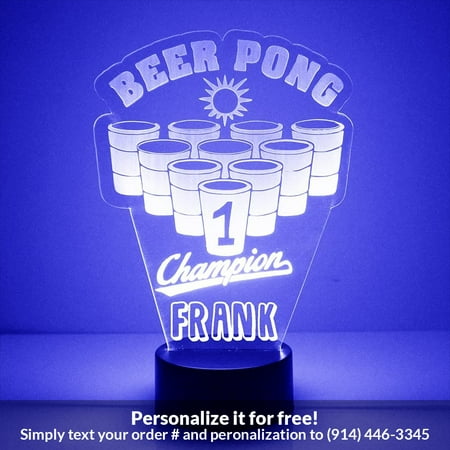 

Mirror Magic Store Beer Pong Color Changing Personalized LED Light with Remote Control