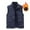 Dark Blue, variant on CharmCyan Mens Winter Fleece Cargo Vest Outdoor Multi Pocket Sleeveless Jacket Warm Thick Work Waistcoat Army Green L