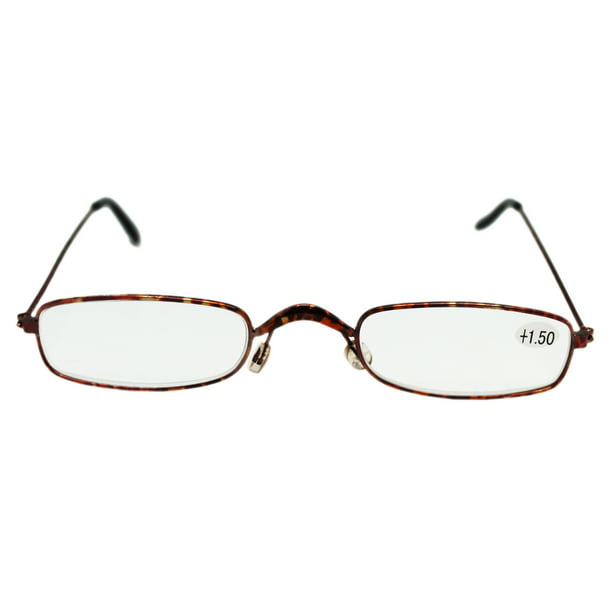 Extra Narrow Lenses With Pink Hue Frame Reading Glasses 1 50