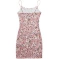 thumbnail image 2 of Women's Sleeveless Spaghetti Strap Floral Print Cami Bodycon Dress, 2 of 5