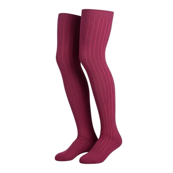 ktowifly Men Women Golf over Knee Solid Color Cotton Sockings Casual Comfortable Trendy Sock for Dance