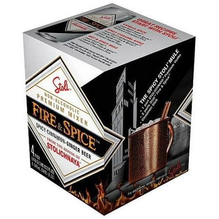 Stoli Fire & Spice Spicy Cinnamon-Ginger Beer, 34 Fl. Oz., 4 Pack