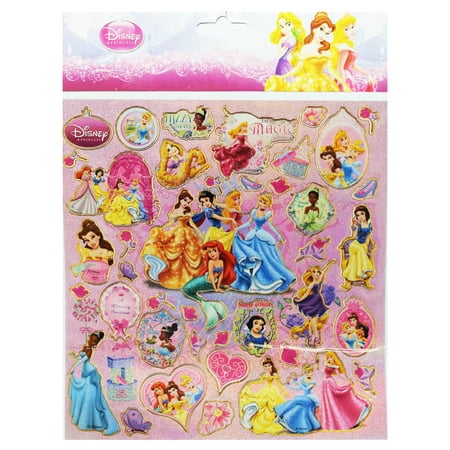 disney princess lovely assorted sticker collection over 40 stickers