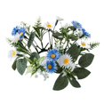 thumbnail image 1 of Corona de anillos de vela de pilar, anillo de guirnalda de vela, guirnalda de flores, portavelas de flores artificiales, anillo de vela de pilar para mayimx Vela Anillos Coronas, 1 of 7