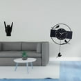 thumbnail image 2 of Estatua de gesto de mano de roca, reloj de pared de pájaro, señal de mano, artesanías, adorno de arte minimalista, escultura de mano creativa, reloj d, 2 of 8