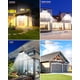 thumbnail image 2 of Paquete de 4 luces solares con sensor de movimiento INCX 156 LED IP65, impermeables, 2 of 7