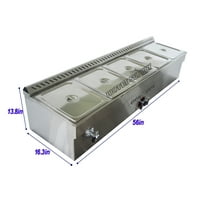 5-Pan LP Gas Steam Table Food WarmerŠ