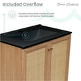 thumbnail image 5 of Classe 30 in. Brown Oak Bathroom Vanity With Black Ceramic Sink Top, 5 of 12