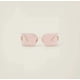 thumbnail image 3 of Miu MU54YS ZVN20F Women’s Wrap Sunglasses – Pale Gold Frame / Pink Mirror Lens, 3 of 4