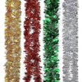 thumbnail image 4 of Piezas Guirnaldas de Oropel de Navidad Guirnalda de Oropel Metálico Decoraciones Brillantes para Árboles de Navidad para Cumpleaños Bodas Decoraciones para Fiestas de Navidad (, 4 of 4
