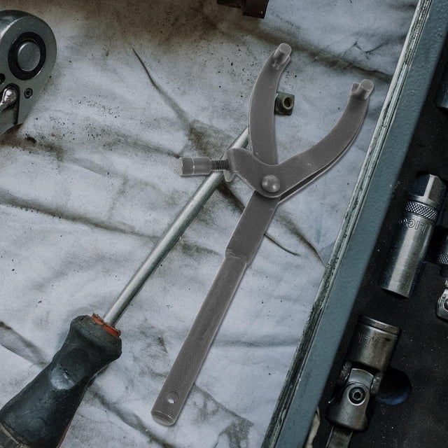 UPGRATOR Llave Ajustable Para Volante De Motocicleta Herramienta Resistente Y Compacta Color Gris