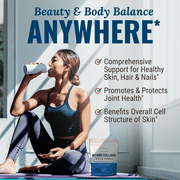 Live Conscious Beyond Collagen Stick Packs with Biotin & Vitamin C, Unflavored, Multi-Type I, II, III, V & X, 30 Count