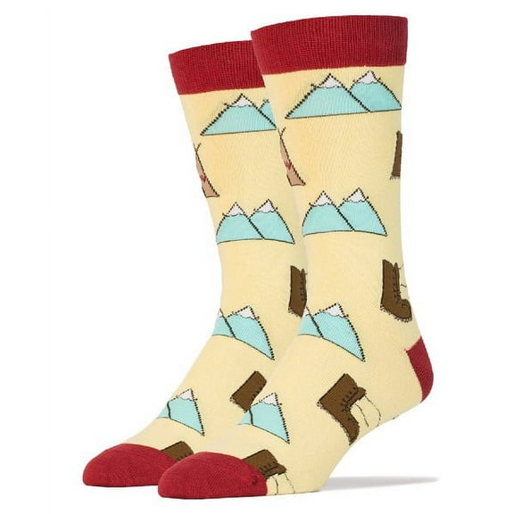 Oooh Yeah Men's Funny Combed Cotton Crew Socks - Into The Wild