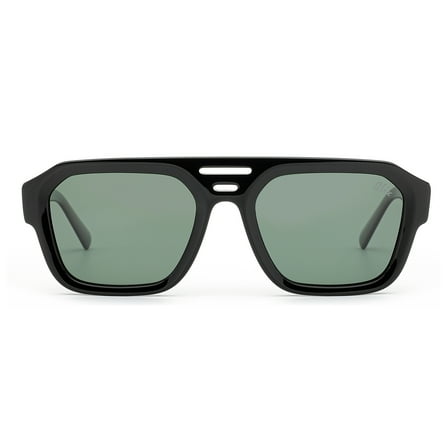 Blix Nitro-Acetate Unisex Aviator Fashion Sunglasses, Black, 1, Adult