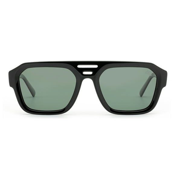 Blix Nitro-Acetate Unisex Aviator Fashion Sunglasses, Black, 1, Adult