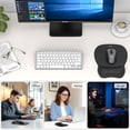 thumbnail image 6 of TECKNET BASICS Gel Mouse Pad with Wrist Rest, Ergonomic Office Mousepad with Wrist Support, Non-Slip & Smooth Surface, Comfortable Desk Mat for Office Gaming Study-Black, 6 of 8