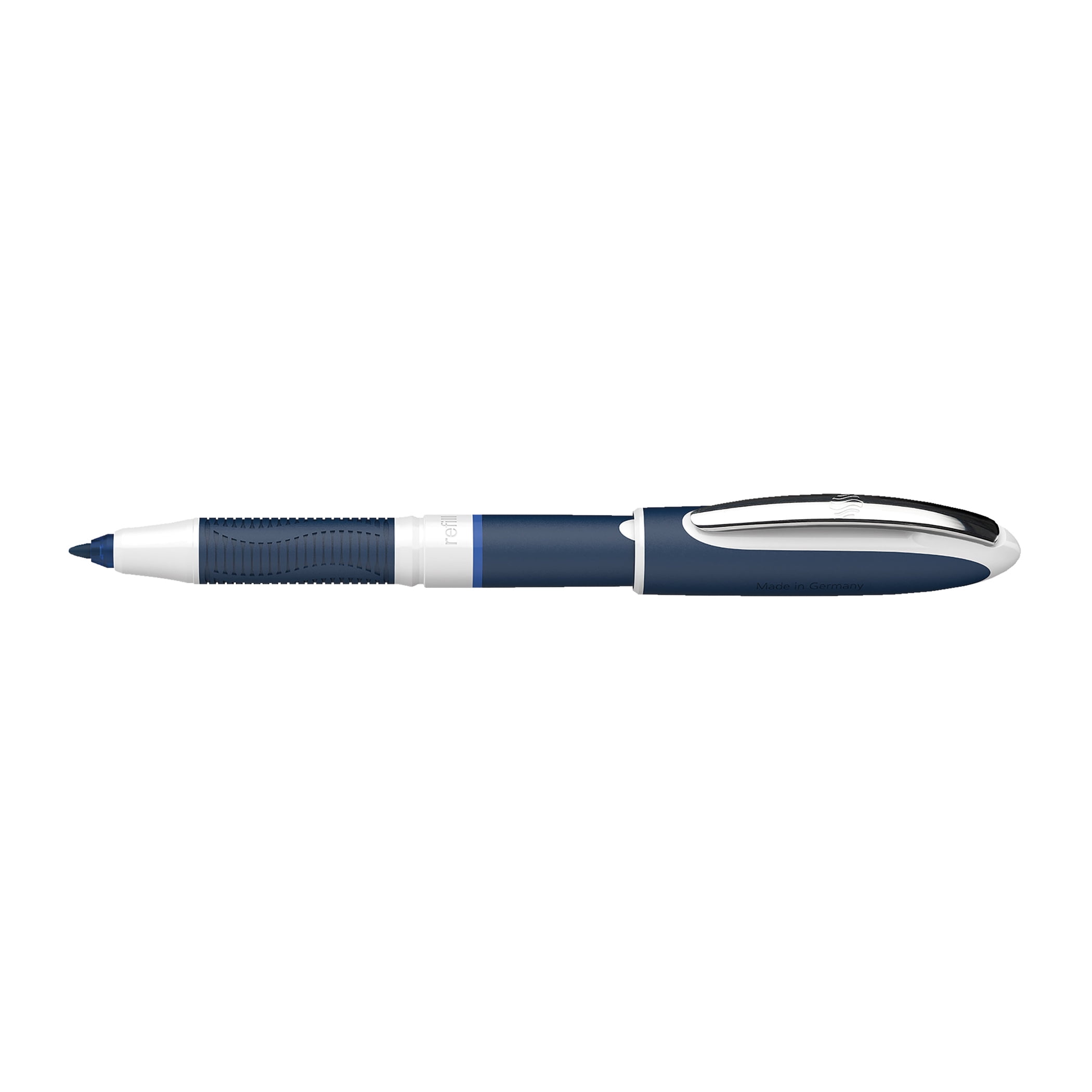 Schneider One Change Refillable Rollerball Pens, 0.6 mm, Blue, Pack of 5