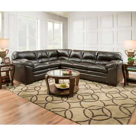 Simmons Upholstery Bingo Brown Sectional Sofa Simmons Upholstery Bingo Brown Sectional Sofa