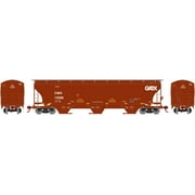 Athearn HO Scale Trinity 3-Bay Covered Hopper Car CMO/GATX (Oxide Red) #13506