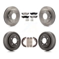 thumbnail image 1 of Transit Auto Front Rear Disc Brake Rotors Ceramic Pads and Drum Kit for Car 1999 Ford F-150 4WD with 7 Lug Wheels K8T-103525, 1 of 11