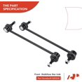 thumbnail image 3 of A-Premium 4Pcs Suspension Kit, Front Sway Bar Stabilizer Bar Link, Outer Tie Rod End, Compatible with Mazda MPV 2000-2001 Protege 2001-2003 Protege5 2002-2003, 3 of 9