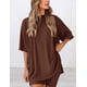thumbnail image 4 of Conjunto Lounge PRETTYGARDEN Camisa Oversized y Shorts Biker XL, 4 of 5