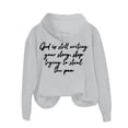 thumbnail image 4 of Prolriy Chandails à Capuchon pour Femmes, Sweat à Capuche Décontracté Imprimé Dieu Qui Écrit Encore pour Femmes Gris m, 4 of 4