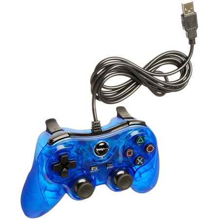 Playstation 3 Wired Controller - TTX PS3 Wired USB Controller - Blue - PlayStation 3