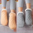 thumbnail image 3 of 1 Pair Floor Socks Unisex Wear Resistant Fine Stitching Anti-friction Cold Resistant Slipper Socks for Winter, 3 of 8