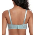thumbnail image 5 of Exerin Women's Sexy Lace Bras Underwire Plus Size See Through Mesh Sheer Bra(32DD,Blue), 5 of 5
