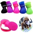 thumbnail image 5 of LLC S, Roser Silicone Dog Boots - Set of 4 Waterproof Non-Slip Rain Shoes for Small Pets, 5 of 5