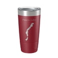 thumbnail image 1 of Peoria Lake Map Tumbler Travel Mug Insulated Laser Engraved Coffee Cup Illinois 20 oz Maroon, 1 of 1