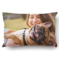 thumbnail image 1 of RYLABLUE Housse de Coussin Petit Chien avec Propriétaire Passe une Journée Housse de Coussin 20x30 Pouces, 1 of 2